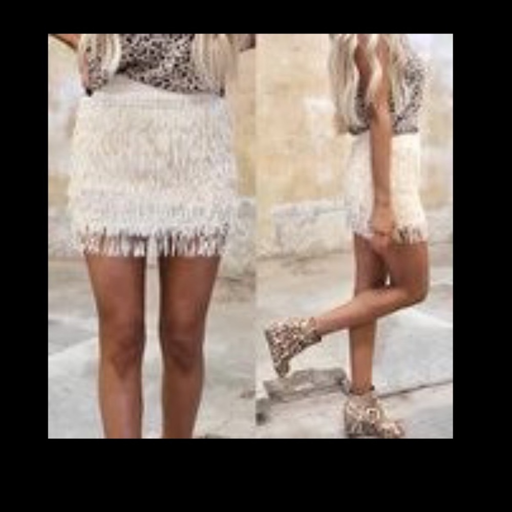 Fringe skirt